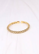 Load image into Gallery viewer, Alaina Woven Metal Cuff GOLD
