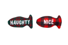 Load image into Gallery viewer, Christmas Naughty &amp; Nice Cat Toys, Set of 2.
