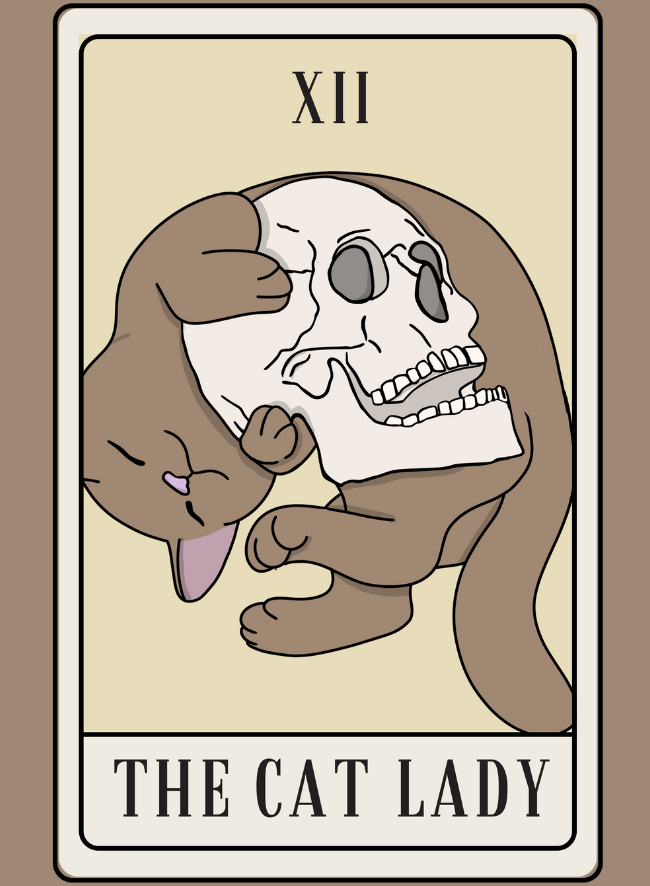 The Cat Lady Tarot Magnet