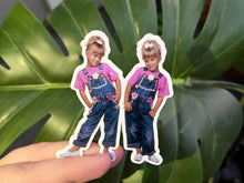 Load image into Gallery viewer, Young Mary Kate And Ashley Sticker, 90's Throwback Cartoon.
