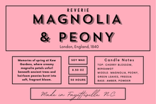 Load image into Gallery viewer, Magnolia &amp; Peony Candle- London, England, 1840
