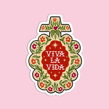 Load image into Gallery viewer, Day of the Dead Viva La Vida Vinyl Waterproof Stickers.
