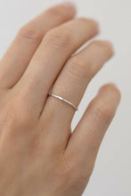 Load image into Gallery viewer, Hammered Stacking Ring in Sterling Silver.
