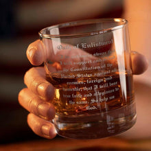 Load image into Gallery viewer, Military Oath of Enlistment - Whiskey Glass.
