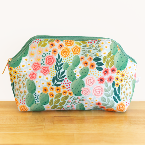 Cactus Blooms Zipper Pouch.