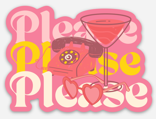 Please Please Please  Sticker (Sabrina Carpenter).