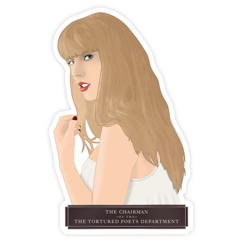 Taylor Swift The Tortured Poets Department Chairman Sticker.