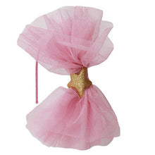 Load image into Gallery viewer, Gold Tulle Star Headband.
