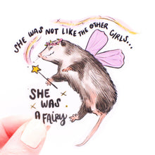 Load image into Gallery viewer, Fairy Possum Vinyl Sticker.
