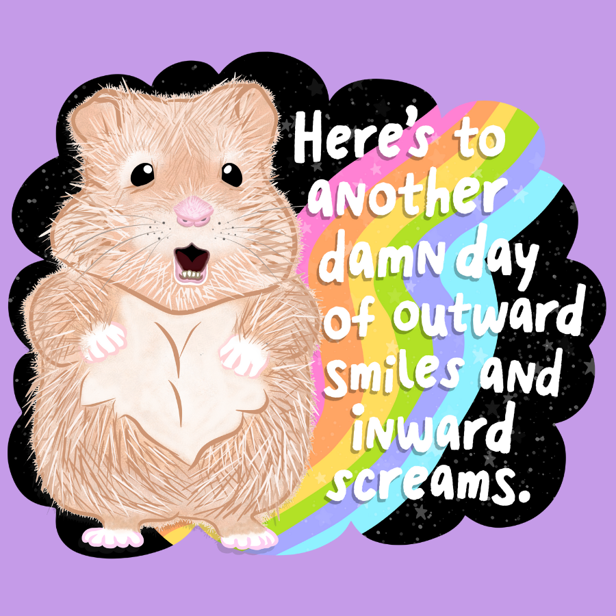 Outward Smiles and Inward Screams Magnet