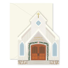 Load image into Gallery viewer, Wedding Chapel die-cut folded Greeting Card
