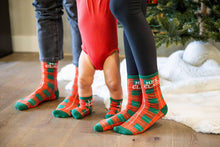 Load image into Gallery viewer, Family Christmas Plaid Holiday Sock Set.
