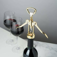 Load image into Gallery viewer, Belmont™ Gold-Plated Winged Corkscrew &amp; Bottle Opener.
