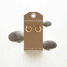 Load image into Gallery viewer, 15mm Pearl Hoop Earrings
