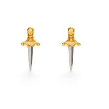 Load image into Gallery viewer, Tiny Dagger Stud Earrings
