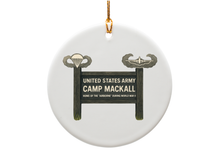 Load image into Gallery viewer, Camp Mackall Sign Ornament
