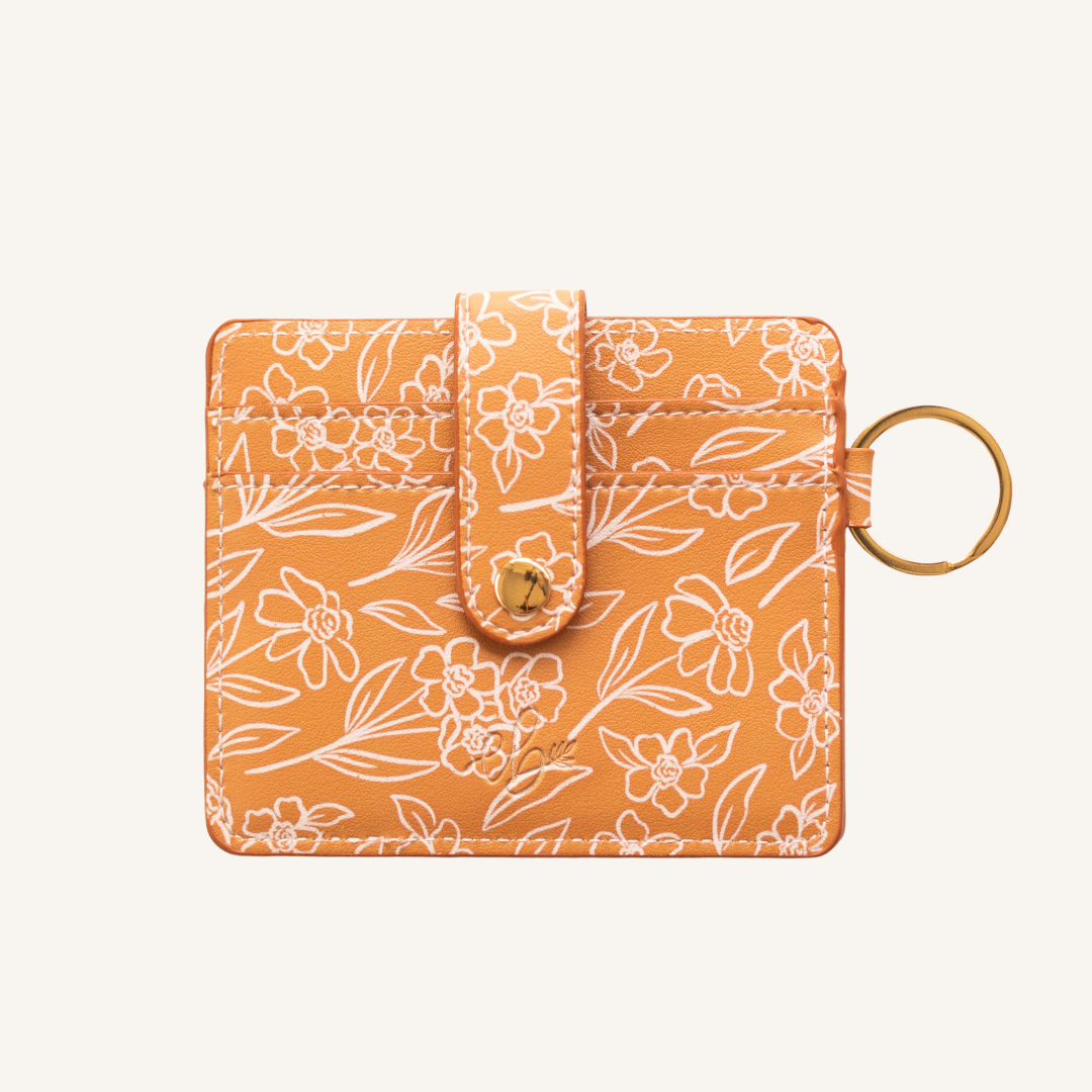 Terracotta Floral Wallet.