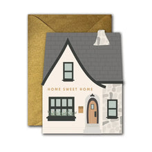 Load image into Gallery viewer, Home Sweet Home die-cut folded Greeting Card
