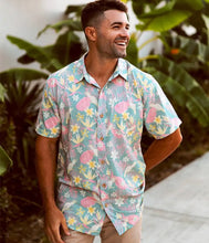 Load image into Gallery viewer, Talk Birdie to Me Men&#39;s Hawaiian Shirt - Floral Button Down.
