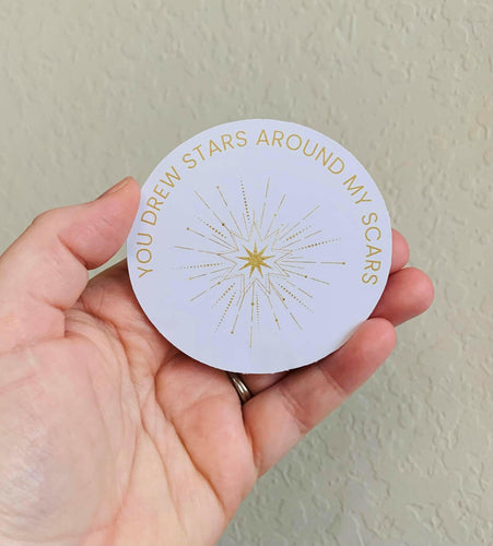 Stars Scars -Taylor Lyrics 2 Stickers/Magnet.