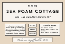 Load image into Gallery viewer, Sea Foam Cottage Candle Bald Head Island, North Carolina 1817
