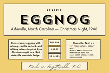 Load image into Gallery viewer, Eggnogg Candle - Asheville, North Carolina — Christmas Night, 1946
