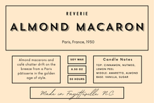 Load image into Gallery viewer, Almond Macaron Candle - Paris, France, 1930
