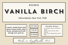 Load image into Gallery viewer, Vanilla Birch Candle - Adirondacks, New York, 1928
