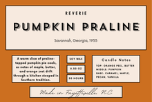 Load image into Gallery viewer, Pumpkin Praline Candle – Savannah, Georgia, 1955
