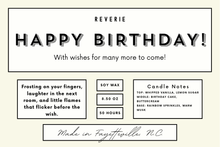 Load image into Gallery viewer, Happy Birthday! Candle – With Wishes for Many More to Come
