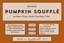 Load image into Gallery viewer, Pumpkin Soufflé Candle - Southern Pines, North Carolina 1994
