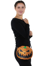 Load image into Gallery viewer, Two Faced Jack-O-Lantern Crossbody Bag.
