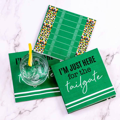 Stadium Cocktail Napkins    Green/Multi   5