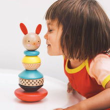 Load image into Gallery viewer, Wooden Rabbit Stacker Toy.
