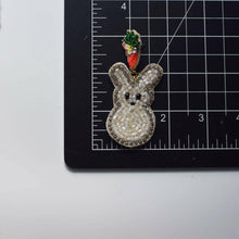 Load image into Gallery viewer, Bunny Peeps White Easter Bead Earrings
