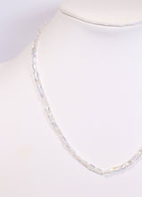 Load image into Gallery viewer, Everette Glass Bead Necklace CLEAR OPAL.
