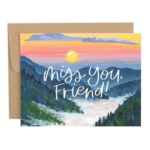 Smoky Mountains Friendship Greeting Card.