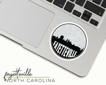 Load image into Gallery viewer, Fayetteville North Carolina sticker | Multiple Colors: Teal.
