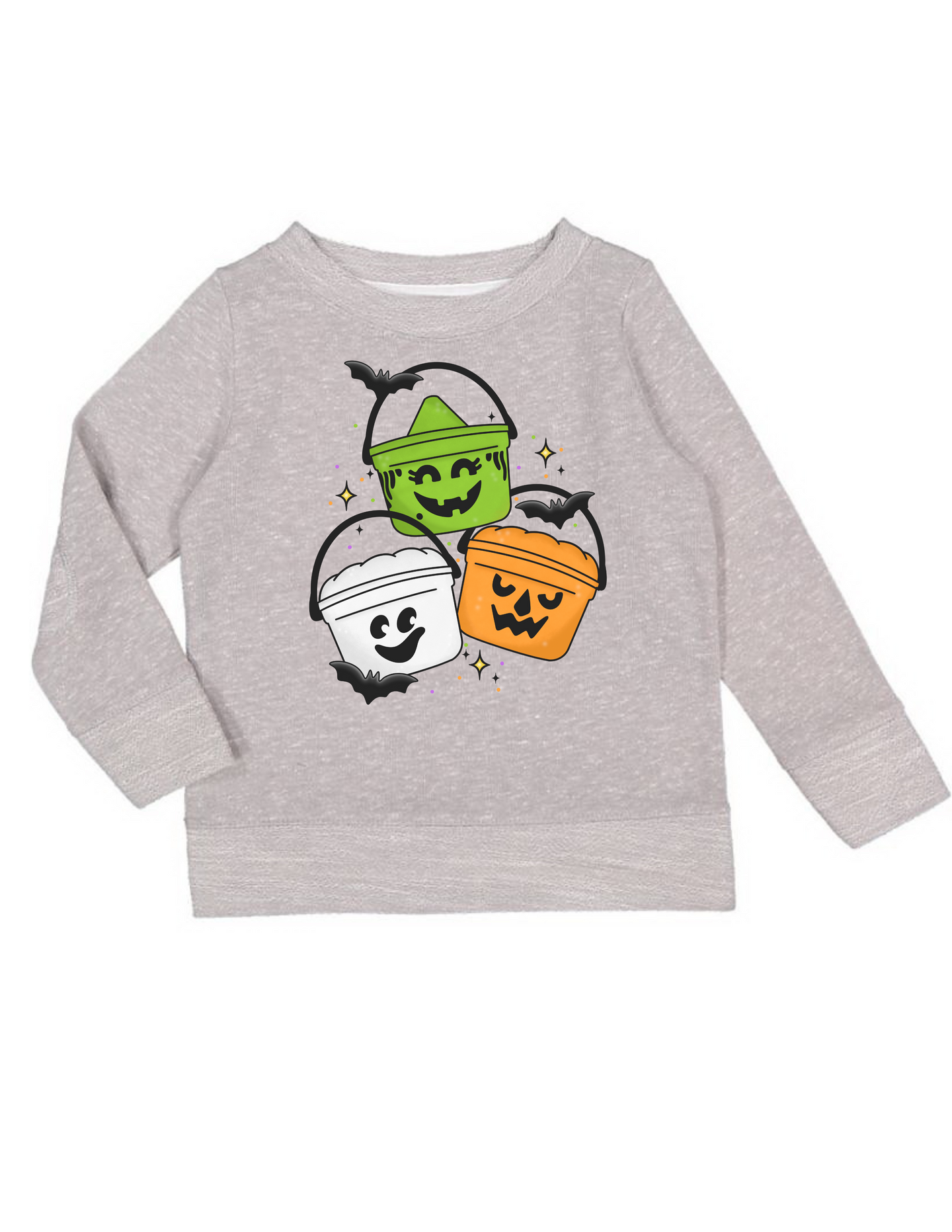 Retro Halloween Bucket Crew Pullover