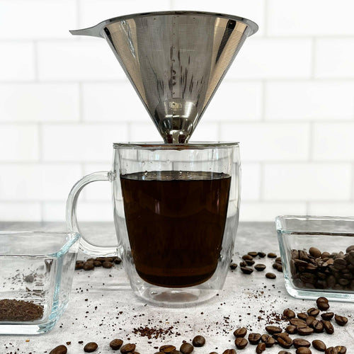 Stainless Steel Coffee Dripper, 1-4 Cup.