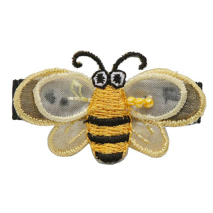 Beaded Bee Hair Clip.