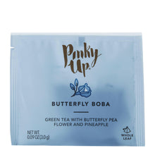 Load image into Gallery viewer, Boba Tea - Butterfly - Box of 12 Wrapped Pyramid Sachets.
