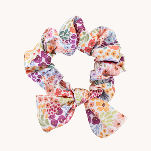 Countryside Blooms Satin Scrunchie.