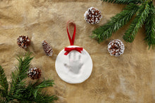 Load image into Gallery viewer, Baby Christmas Handprint or Footprint Keepsake Ornament.
