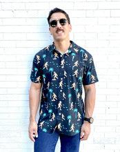 Load image into Gallery viewer, Men&#39;s Sasquatch Shredder Hawaiian Shirt.
