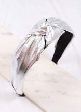 Load image into Gallery viewer, Evie Knot Headband SILVER
