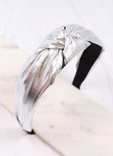 Load image into Gallery viewer, Evie Knot Headband SILVER.
