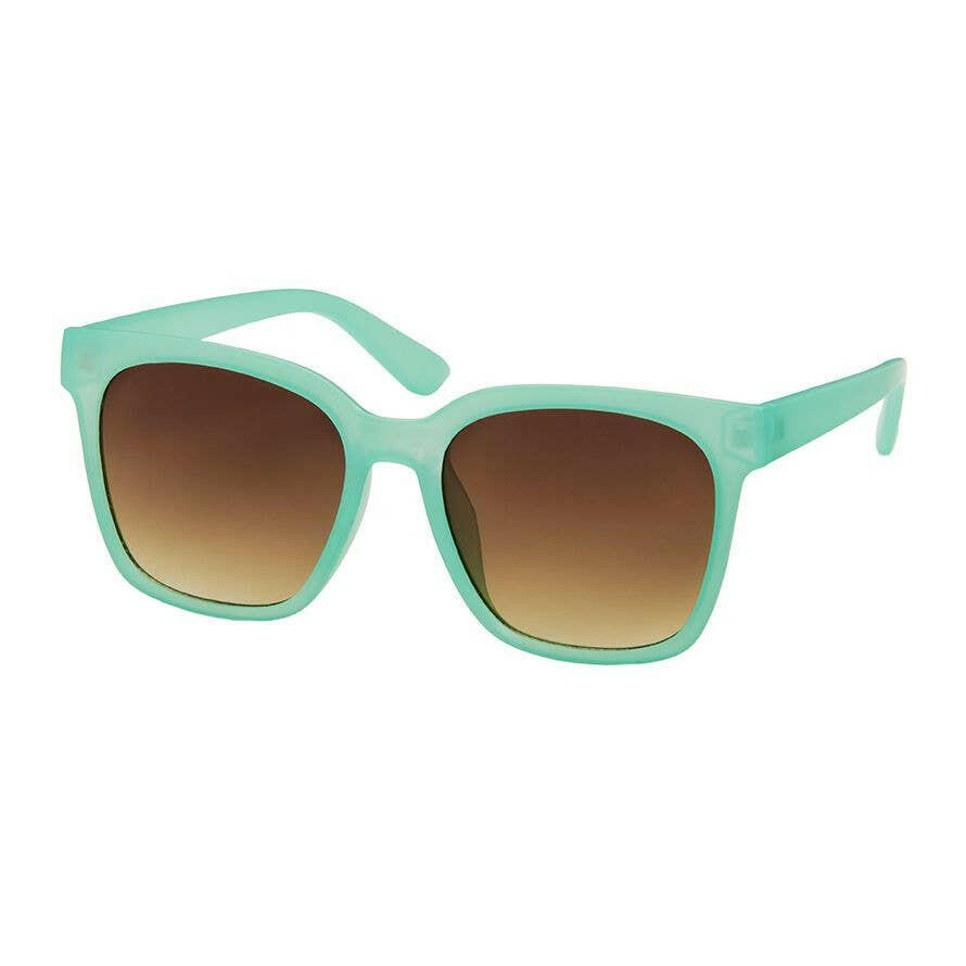 Square Pop Color Sunglasses -1278 Rose.