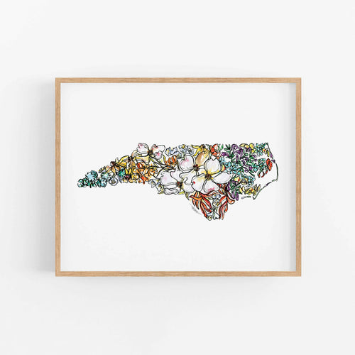 North Carolina Wall Art Print.