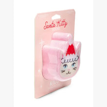 Load image into Gallery viewer, 3D Packaged Crew Socks - Kids - Holiday - Santa Kitty -Pink.
